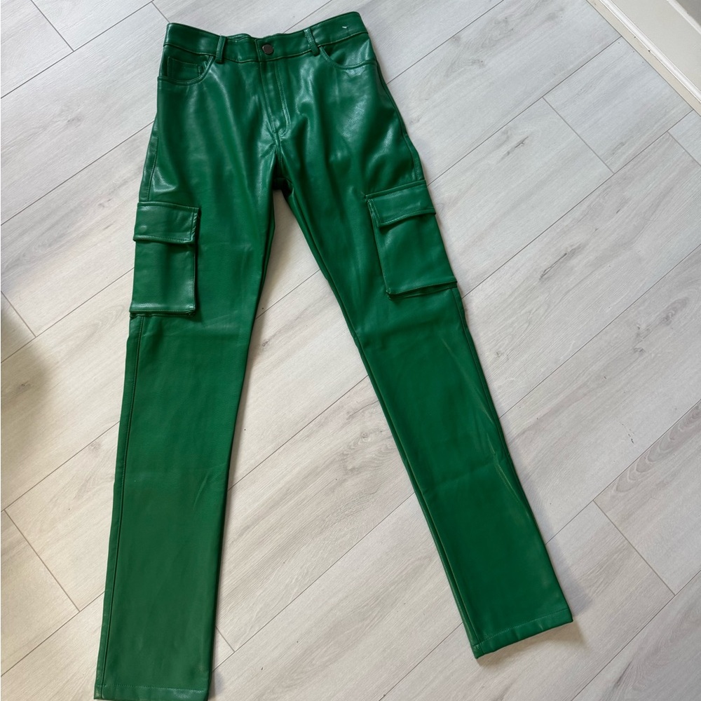 American Stitch Green Slim Straight Jeans